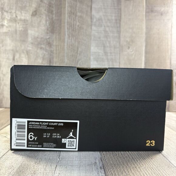 Jordan Flight Court Pink Foam Basketball Shoes Sneakers Women's 7.5 I Kids' 6Y - Picture 12 of 12